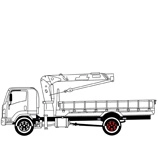 شاحنة مع رافعة 4 × 2