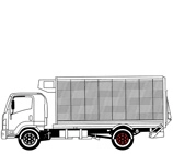 شاحنة ذات رافعة خلفية 4 × 2
