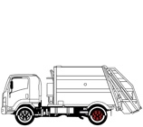 شاحنة كبس النفايات 4 × 2