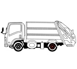 شاحنة النفايات 4 × 2